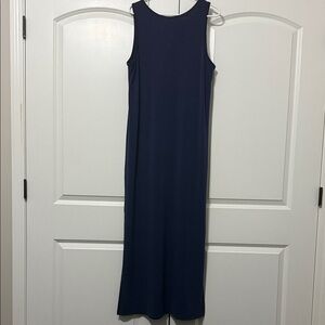 Banana Republic Navy Blue Sleeveless Maxi Dress